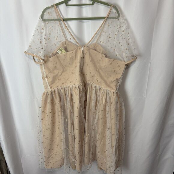 Unique Vintage Peach Midi Dress - Picture 6 of 10